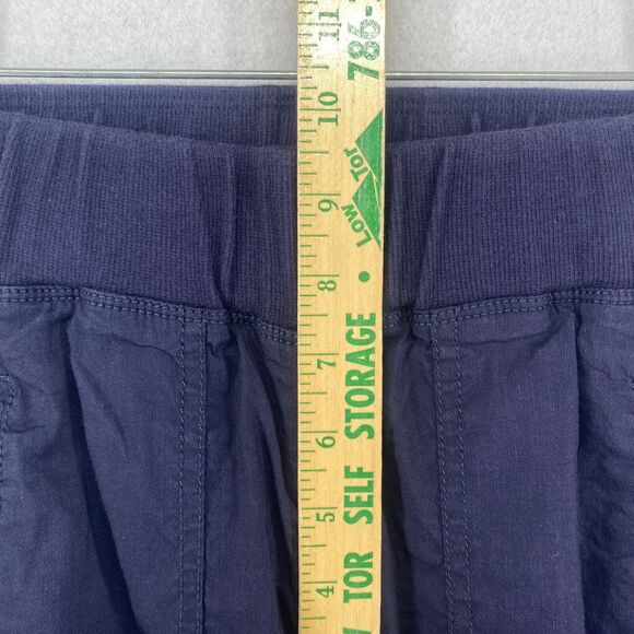 EILEEN FISHER Pants 2XS Stretch Linen Ankle Pull On Knit Waistband Tapered Blue - Picture 12 of 16